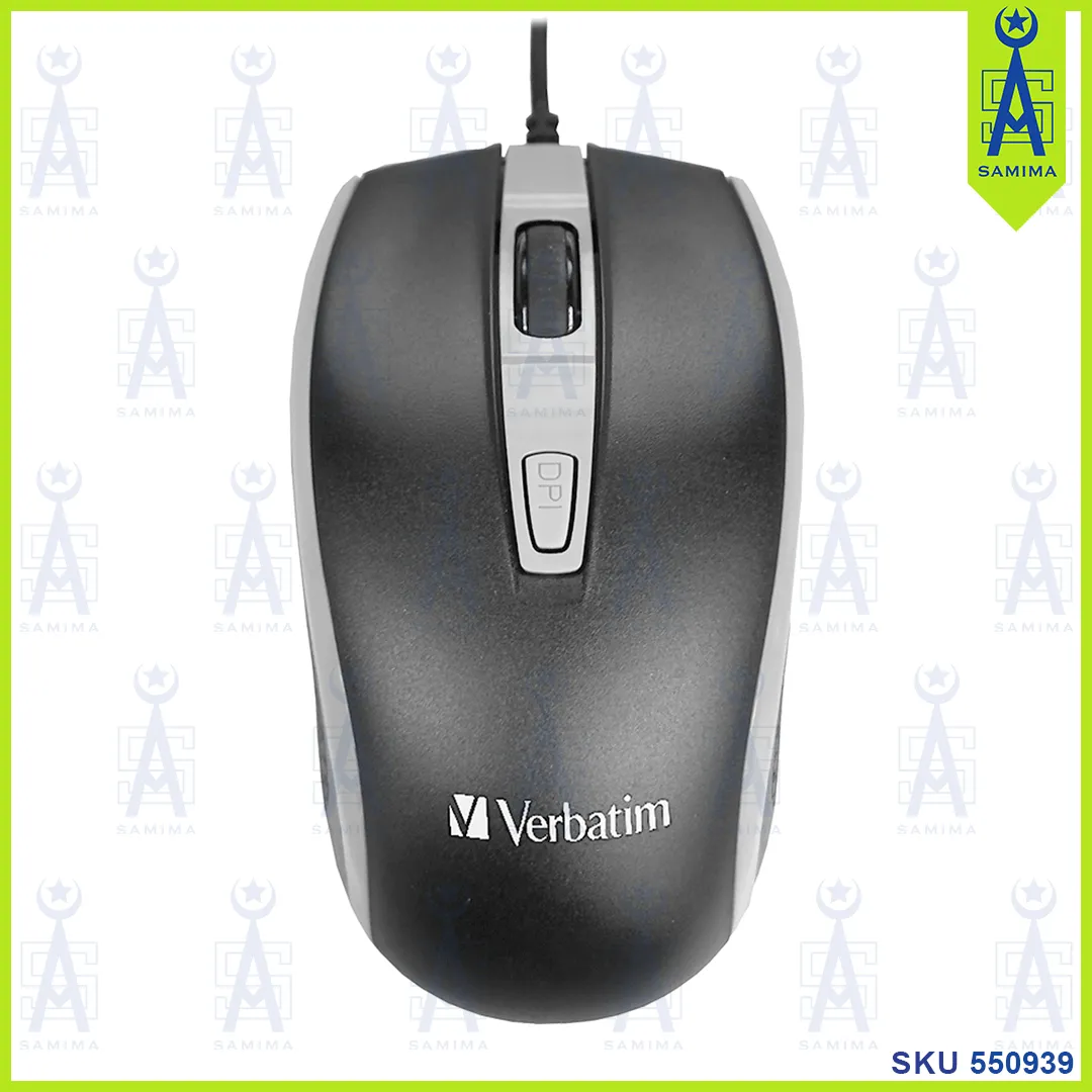 VERBATIM USB OPTICAL MOUSE WIRED 3DPI  66513