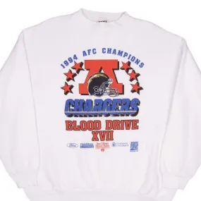 VINTAGE NFL SAN DIEGO CHARGERS 1994 AFC CHAMPIONS SWEATSHIRT SIZE XL