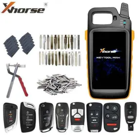 VVDI Key Tool MAX & Universal Remote Key Starter Bundle w/ Blades / Super Chips / Pins & Disassembling Tool (Xhorse)