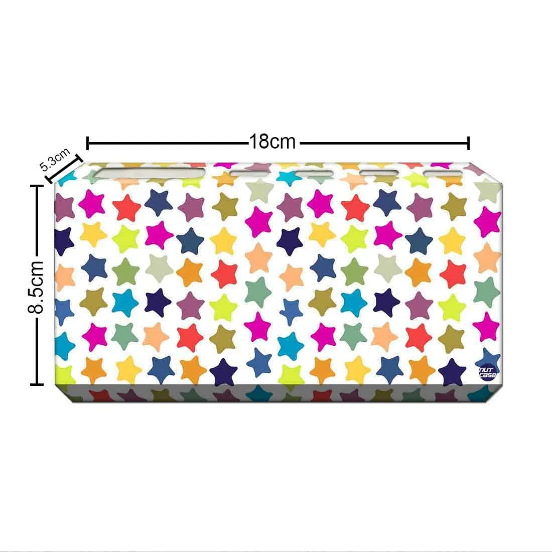 Wall Mount Designer Toothbrush Organiser-Colorful Stars