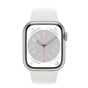 Watch Series 8 Gps 41Mm Silver Aluminium Case, White Sport Band, Regular