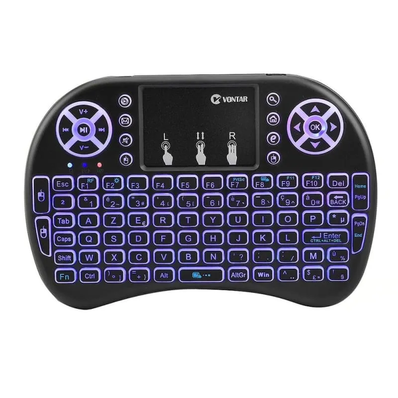 Wireless Keyboard With Air Mouse Touchpad