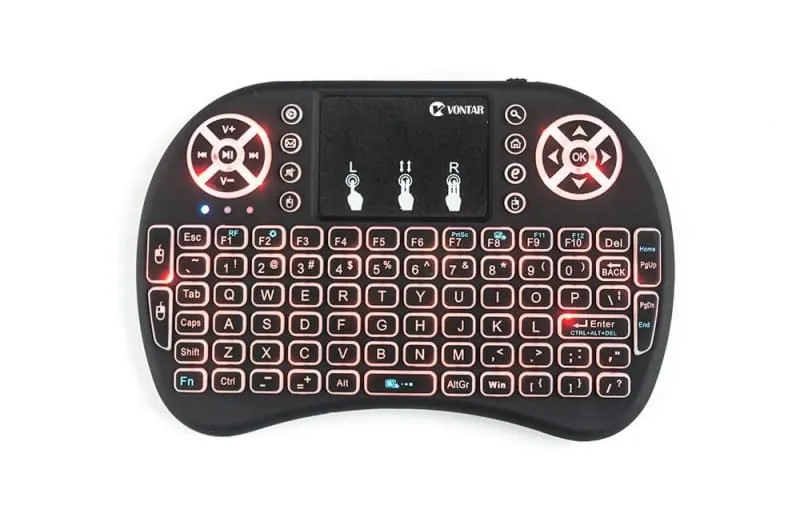 Wireless Keyboard With Air Mouse Touchpad