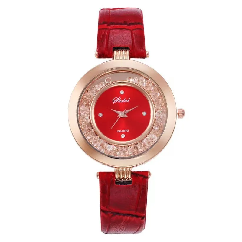 Women Watch Rhinestone Romantic Starry Sky WristWatch Fashion Ladies Leather Watch Clock for Women Relogio Feminino Montre Femme