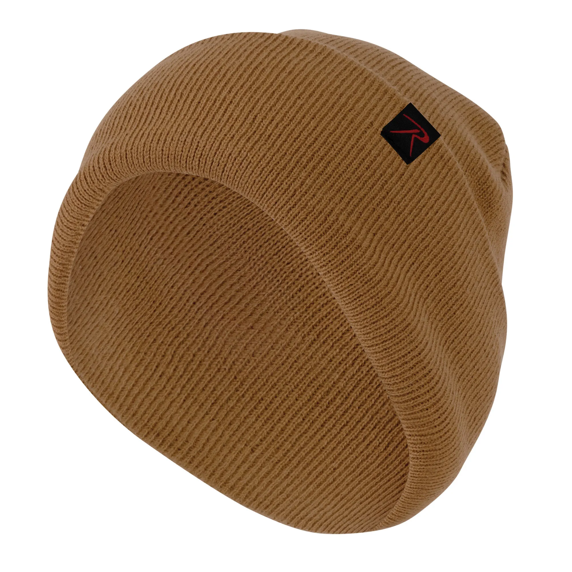 Work Brown - Military Deluxe Fine Knit Watch Cap - Acrylic