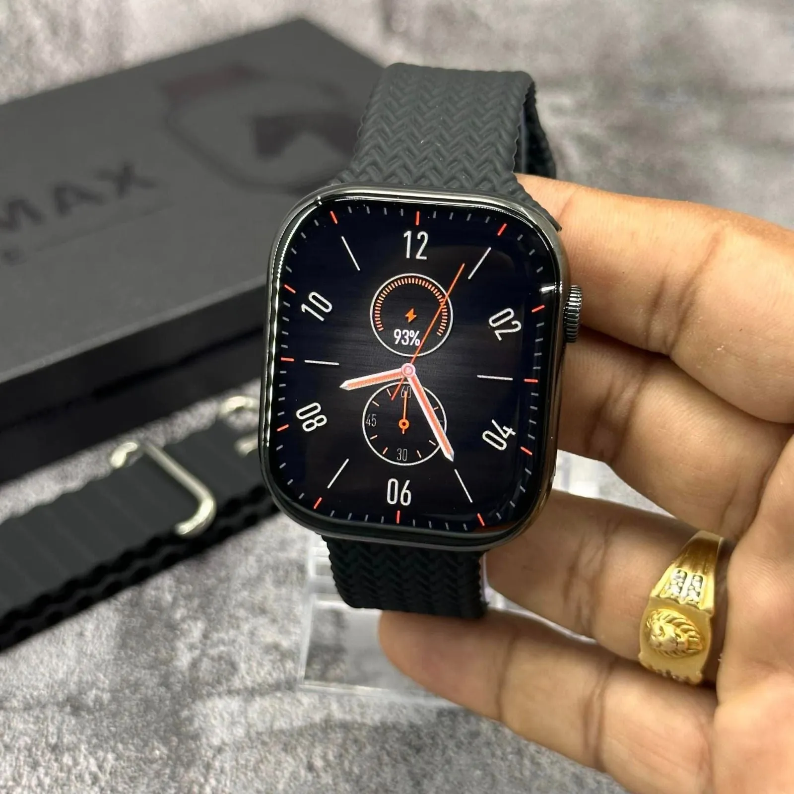 WS-S9 MAX Stainless Steel Premium Smartwatch with AMOLED Display