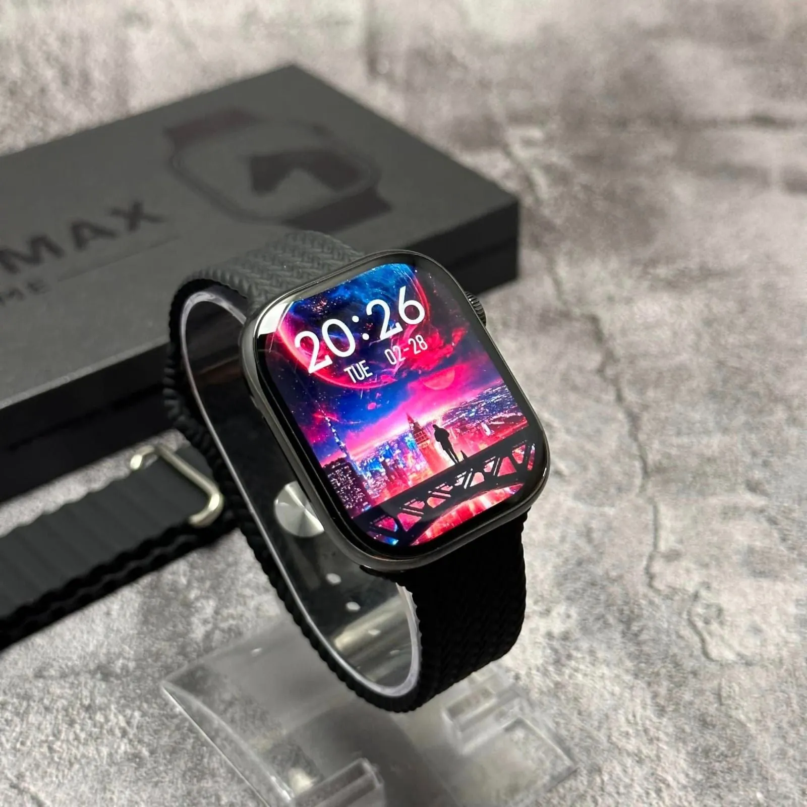 WS-S9 MAX Stainless Steel Premium Smartwatch with AMOLED Display