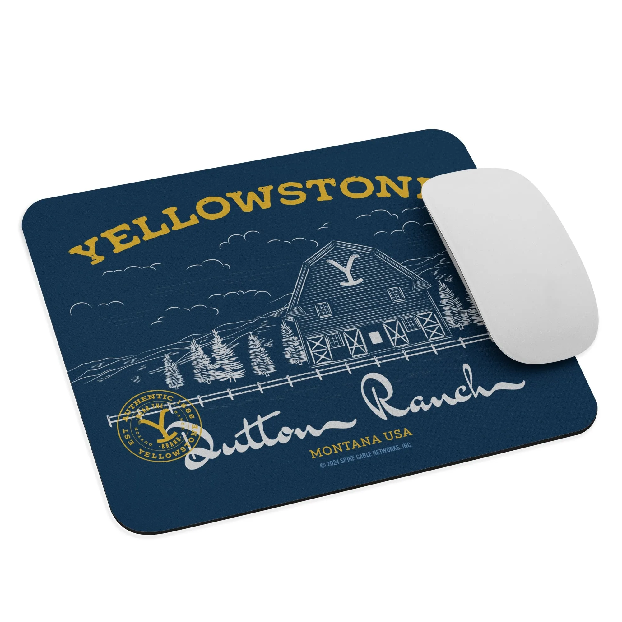 Yellowstone Dutton Ranch Barn Mouse Pad